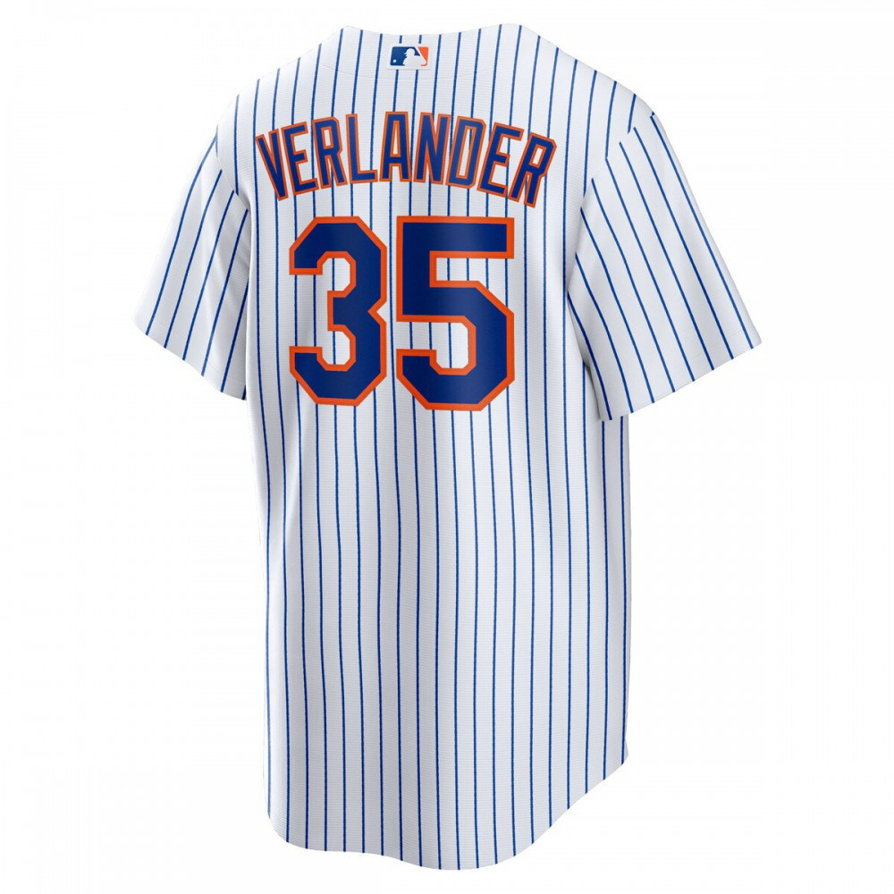 Justin Verlander New York Mets Home Replica Player Jersey - White/Royal-Pro Kit Vault | Brand New 26/27 Sports Jerseys