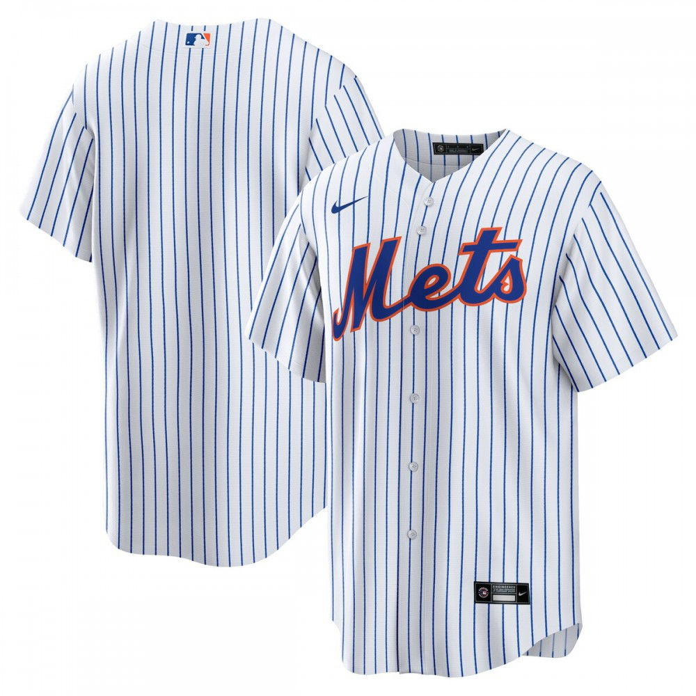 New York Mets Home Replica Team Jersey - White-Pro Kit Vault | Brand New 26/27 Sports Jerseys