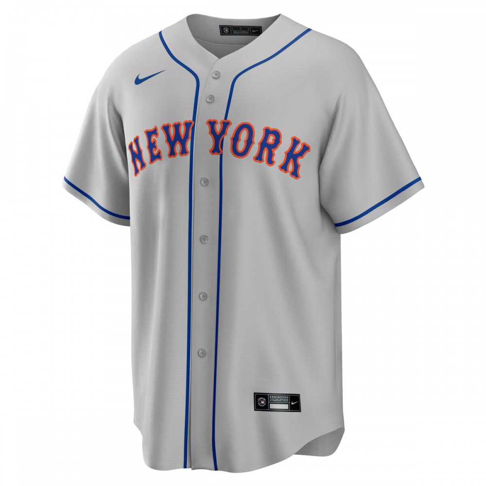 New York Mets Road Replica Team Jersey - Gray-Pro Kit Vault | Brand New 26/27 Sports Jerseys