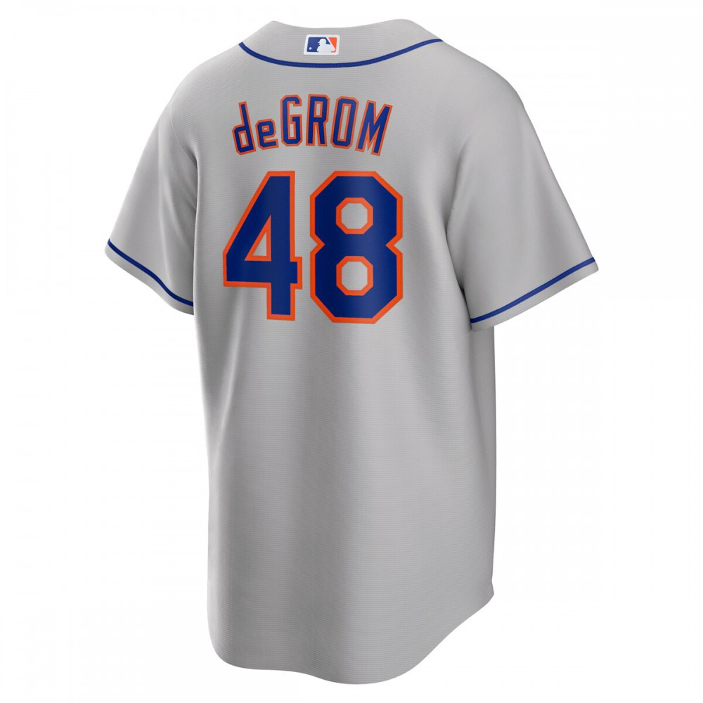 Jacob deGrom New York Mets Road Replica Player Name Jersey - Gray-Pro Kit Vault | Brand New 26/27 Sports Jerseys