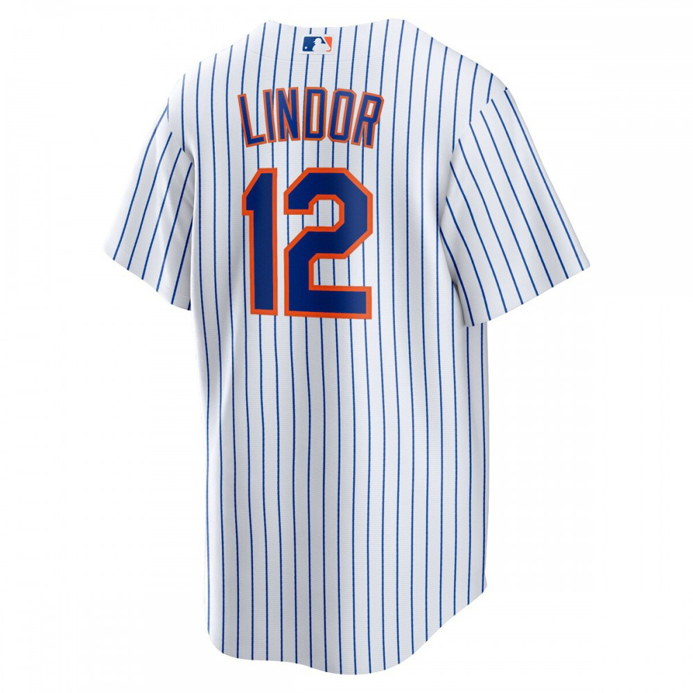 Francisco Lindor New York Mets Home Replica Player Jersey - White-Pro Kit Vault | Brand New 26/27 Sports Jerseys