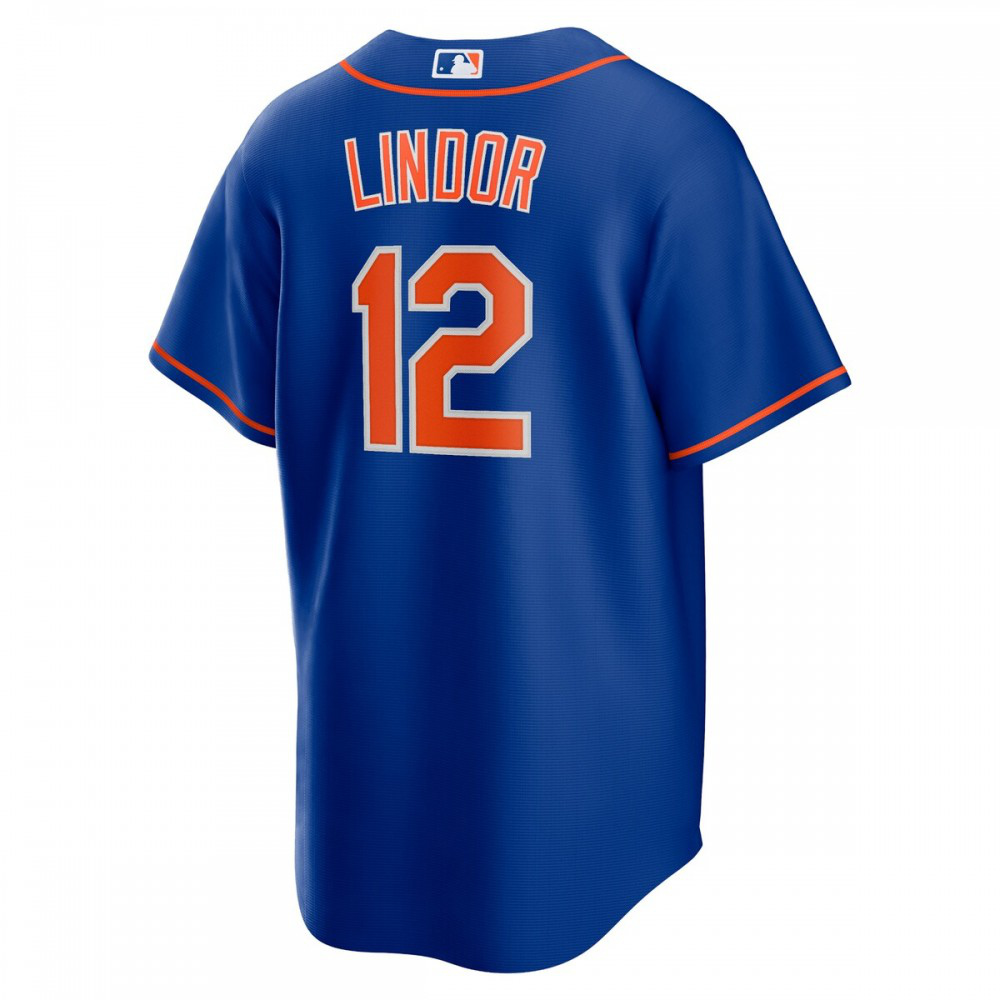 Francisco Lindor New York Mets Alternate Replica Player Jersey - Royal-Pro Kit Vault | Brand New 26/27 Sports Jerseys