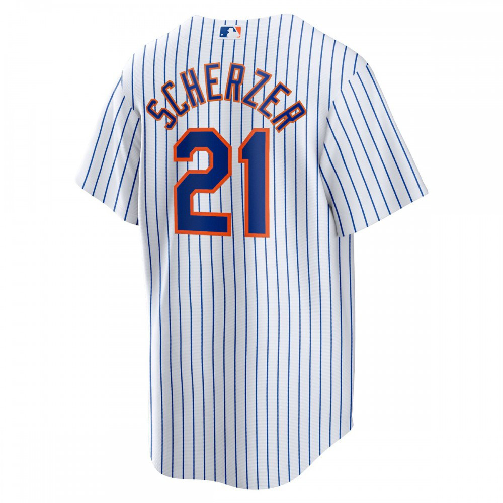 Max Scherzer New York Mets Home Replica Player Jersey - White-Pro Kit Vault | Brand New 26/27 Sports Jerseys