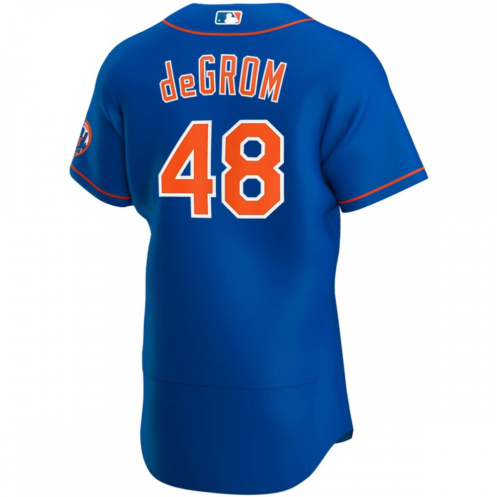 Jacob deGrom New York Mets Alternate Authentic Player Jersey - Royal-Pro Kit Vault | Brand New 26/27 Sports Jerseys