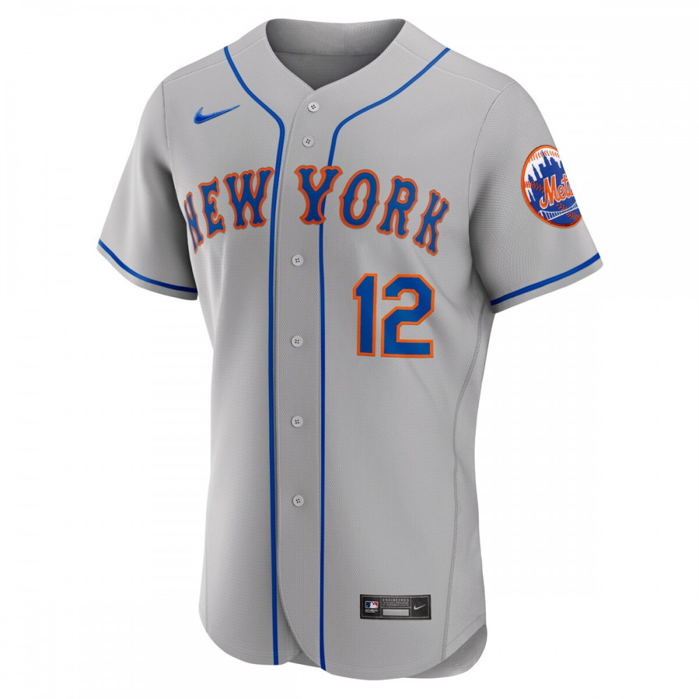 Francisco Lindor New York Mets Road Authentic Player Jersey - Gray-Pro Kit Vault | Brand New 26/27 Sports Jerseys