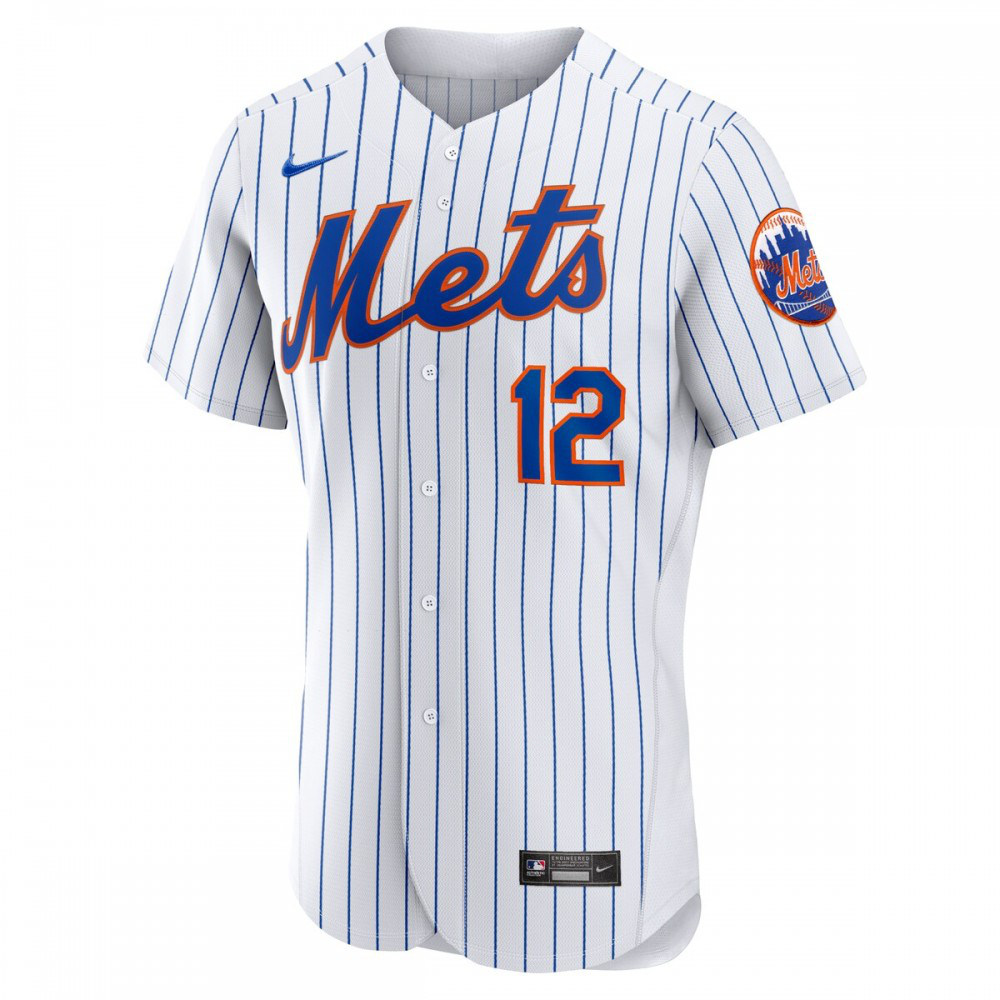 Francisco Lindor New York Mets Home Authentic Player Jersey - White-Pro Kit Vault | Brand New 26/27 Sports Jerseys