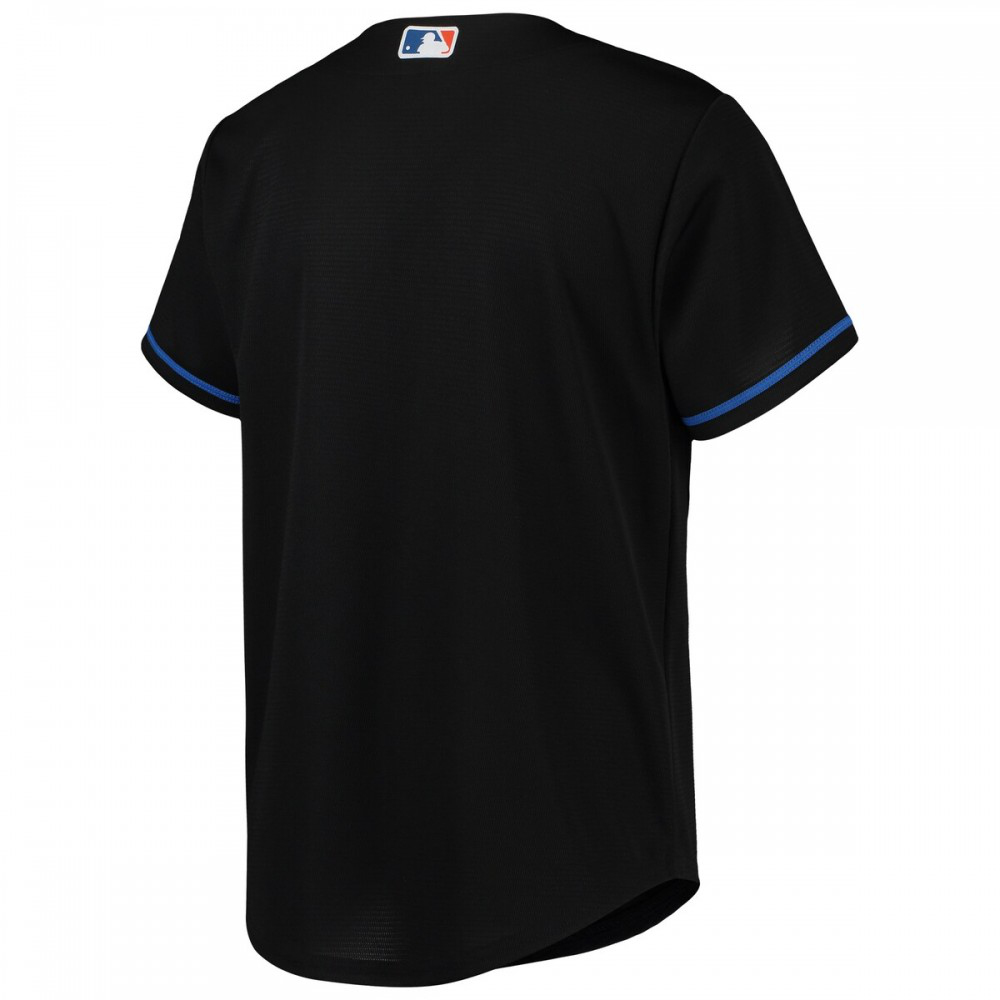 New York Mets Youth Alternate Replica Team Jersey - Black-Pro Kit Vault | Brand New 26/27 Sports Jerseys