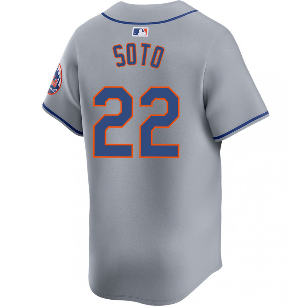 Juan Soto New York Mets Away Limited Player Jersey - Gray-Pro Kit Vault | Brand New 26/27 Sports Jerseys