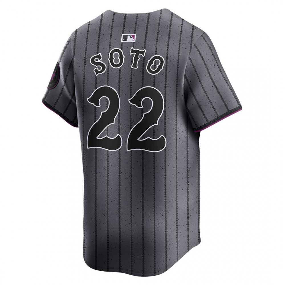 Juan Soto New York Mets 2024 City Connect Limited Player Jersey - Graphite-Pro Kit Vault | Brand New 26/27 Sports Jerseys