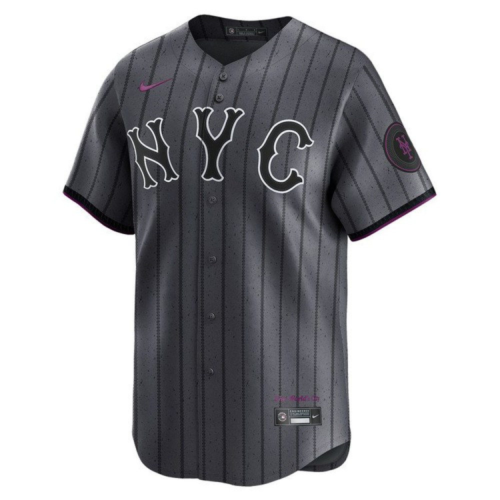 Juan Soto New York Mets 2024 City Connect Limited Player Jersey - Graphite-Pro Kit Vault | Brand New 26/27 Sports Jerseys