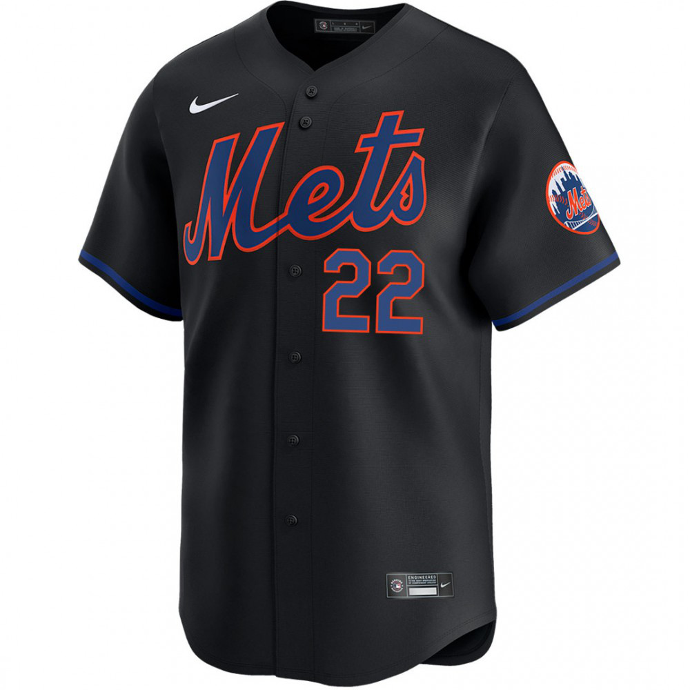 Juan Soto New York Mets Alternate Limited Player Jersey聽鈥?Black-Pro Kit Vault | Brand New 26/27 Sports Jerseys