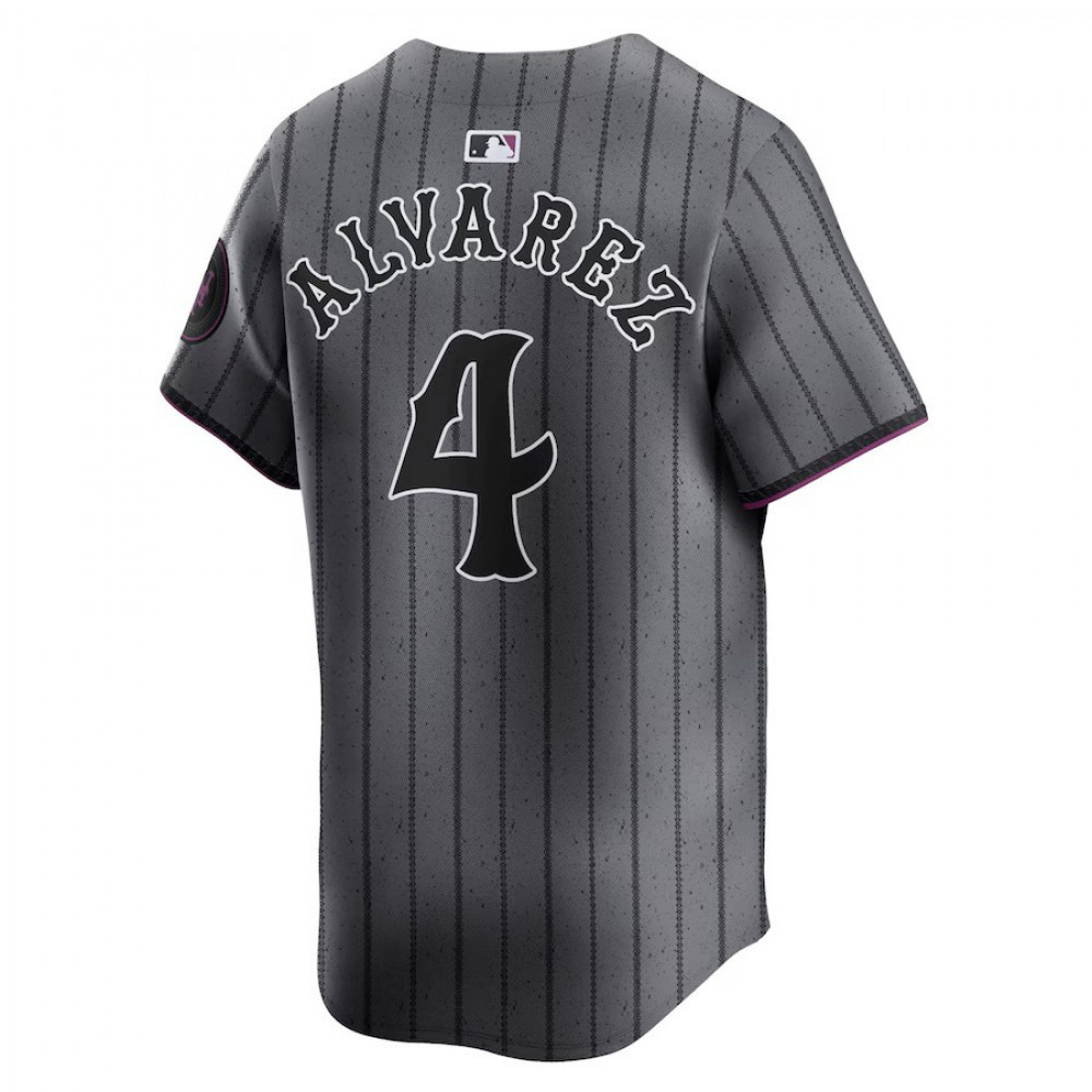 Francisco Alvarez New York Mets 2024 City Connect Limited Player Jersey - Graphite-Pro Kit Vault | Brand New 26/27 Sports Jerseys