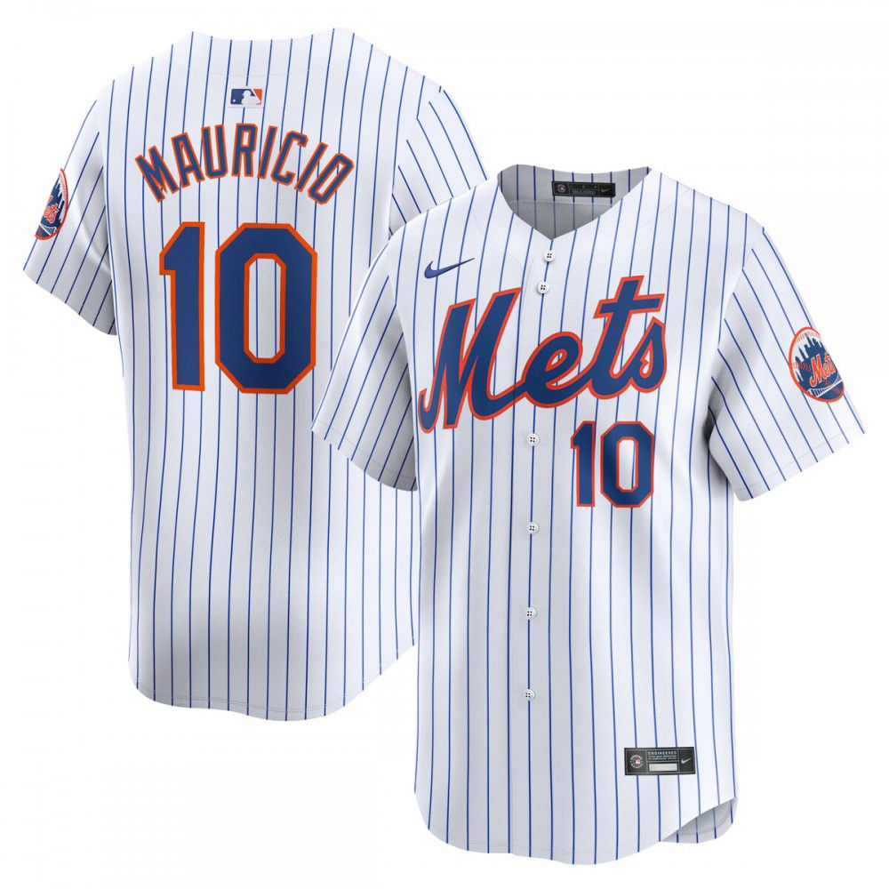 Ronny Mauricio New York Mets Home Limited Player Jersey - White-Pro Kit Vault | Brand New 26/27 Sports Jerseys
