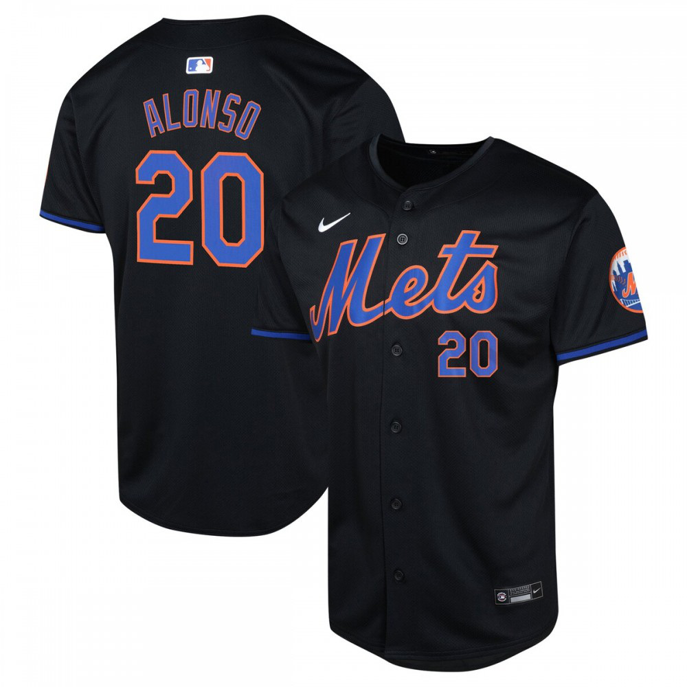 Pete Alonso New York Mets Youth Alternate Limited Player Jersey - Black-Pro Kit Vault | Brand New 26/27 Sports Jerseys