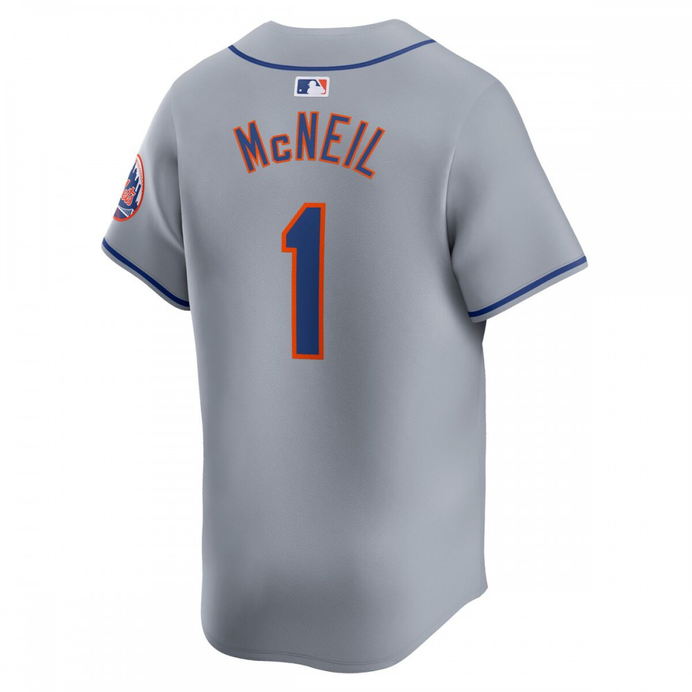 Jeff McNeil New York Mets Away Limited Player Jersey - Gray-Pro Kit Vault | Brand New 26/27 Sports Jerseys