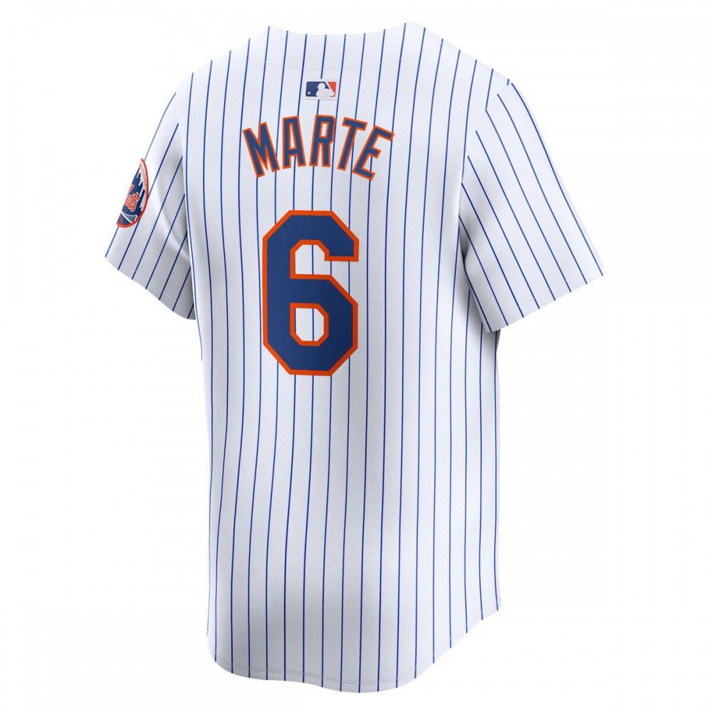 Starling Marte New York Mets Home Limited Player Jersey - White-Pro Kit Vault | Brand New 26/27 Sports Jerseys
