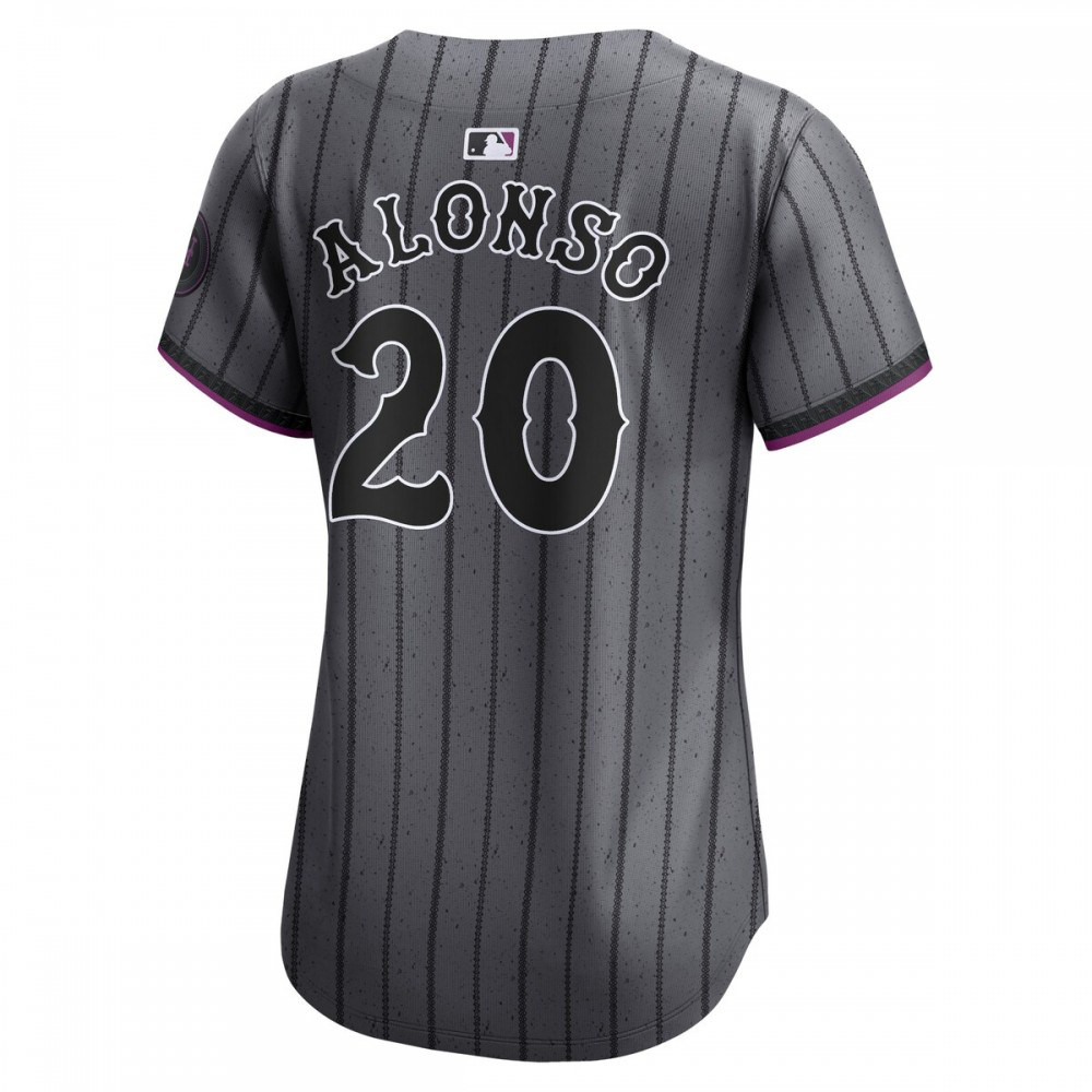 Pete Alonso New York Mets Women's 2024 City Connect Limited Player Jersey - Graphite-Pro Kit Vault | Brand New 26/27 Sports Jerseys