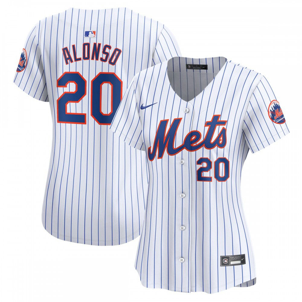 Pete Alonso New York Mets Women's Home Limited Player Jersey - White-Pro Kit Vault | Brand New 26/27 Sports Jerseys
