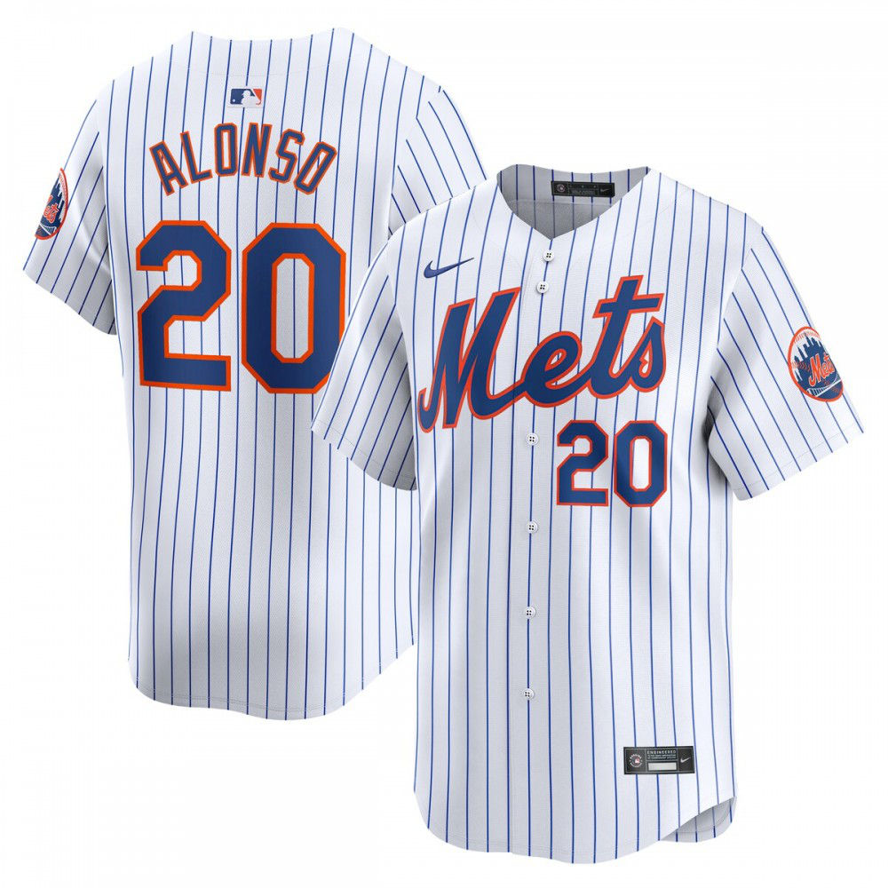 Pete Alonso New York Mets Youth Home Limited Player Jersey - White-Pro Kit Vault | Brand New 26/27 Sports Jerseys