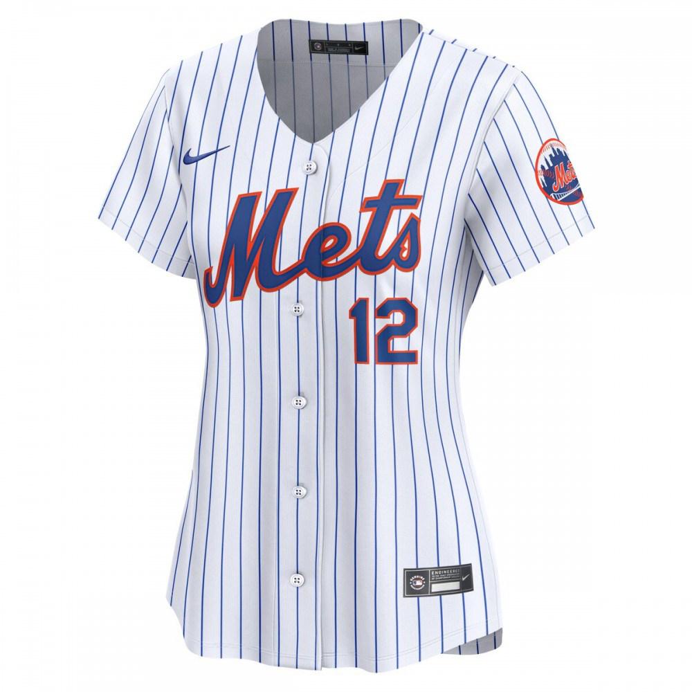 Francisco Lindor New York Mets Women's Home Limited Player Jersey - White-Pro Kit Vault | Brand New 26/27 Sports Jerseys