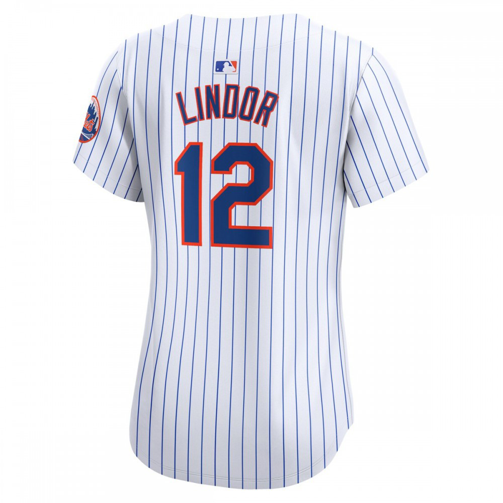 Francisco Lindor New York Mets Women's Home Limited Player Jersey - White-Pro Kit Vault | Brand New 26/27 Sports Jerseys
