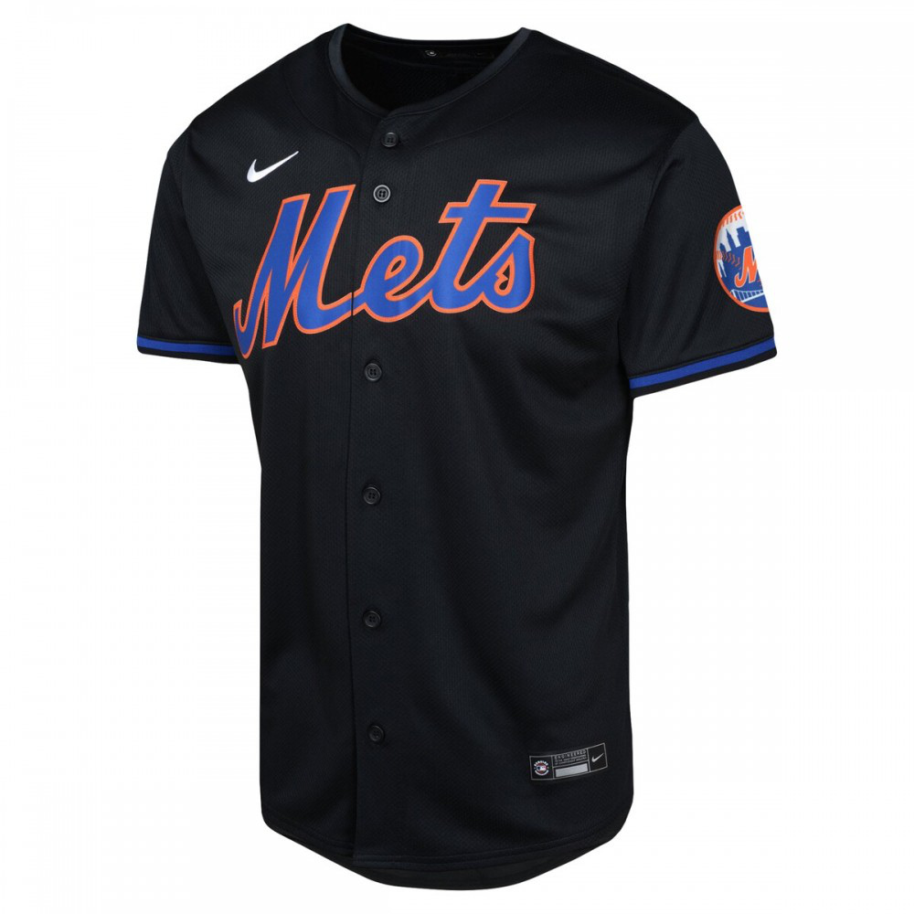 New York Mets Youth Alternate Limited Jersey - Black-Pro Kit Vault | Brand New 26/27 Sports Jerseys