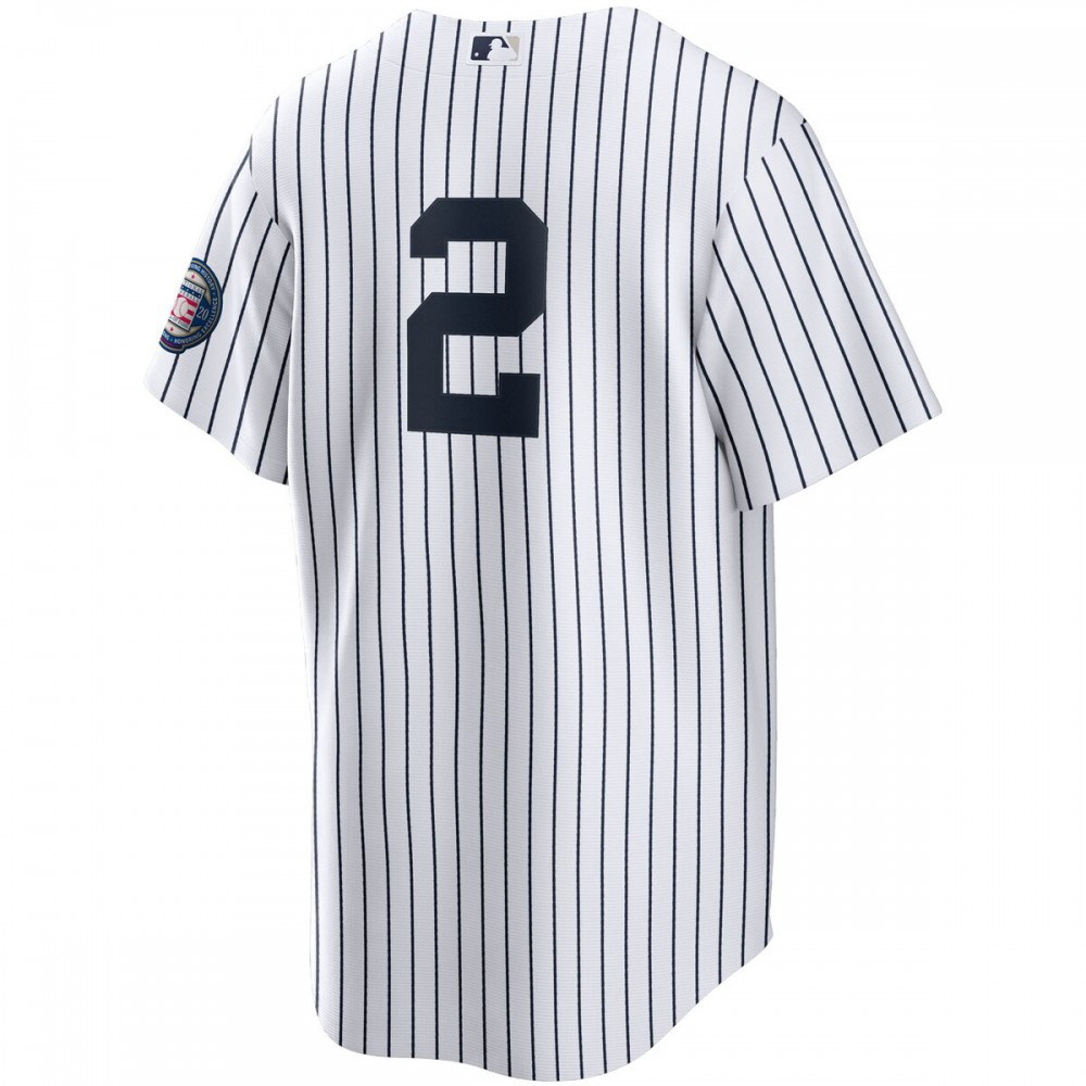 Derek Jeter New York Yankees 2020 Hall of Fame Induction Replica Jersey - White/Navy-Pro Kit Vault | Brand New 26/27 Sports Jerseys