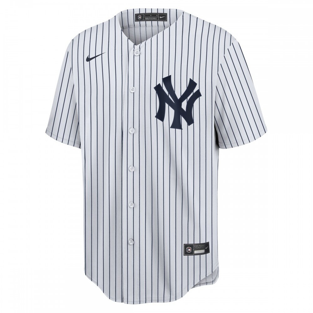 Derek Jeter New York Yankees Home Replica Player Name Jersey - White/Navy-Pro Kit Vault | Brand New 26/27 Sports Jerseys