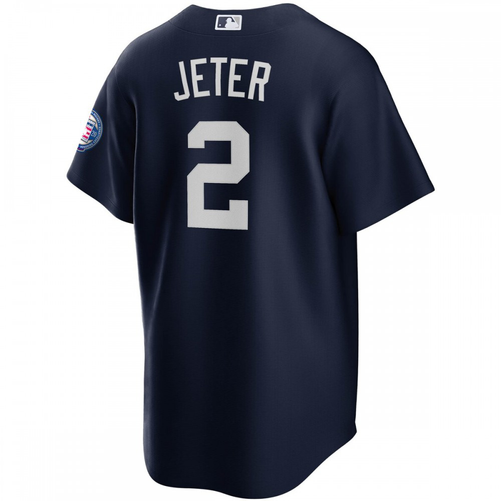 Derek Jeter New York Yankees 2020 Hall of Fame Induction Alternate Replica Player Name Jersey - Navy-Pro Kit Vault | Brand New 26/27 Sports Jerseys