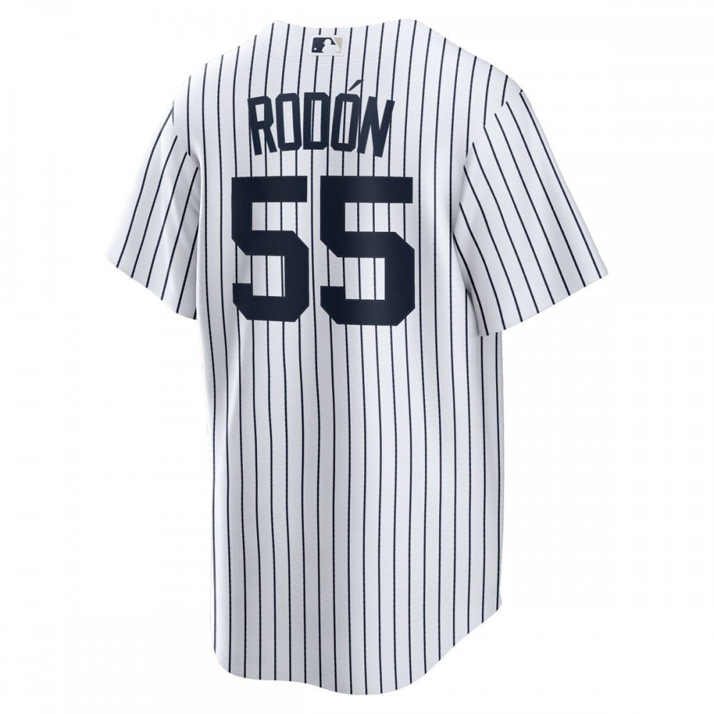 Carlos Rodon New York Yankees Home Official Player Jersey - White/Navy-Pro Kit Vault | Brand New 26/27 Sports Jerseys