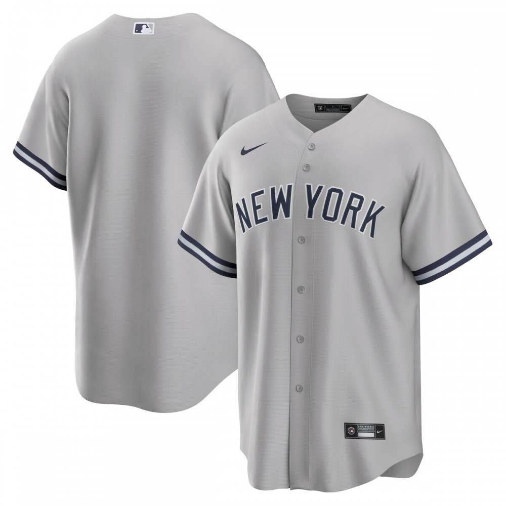 New York Yankees Road Replica Team Jersey - Gray-Pro Kit Vault | Brand New 26/27 Sports Jerseys