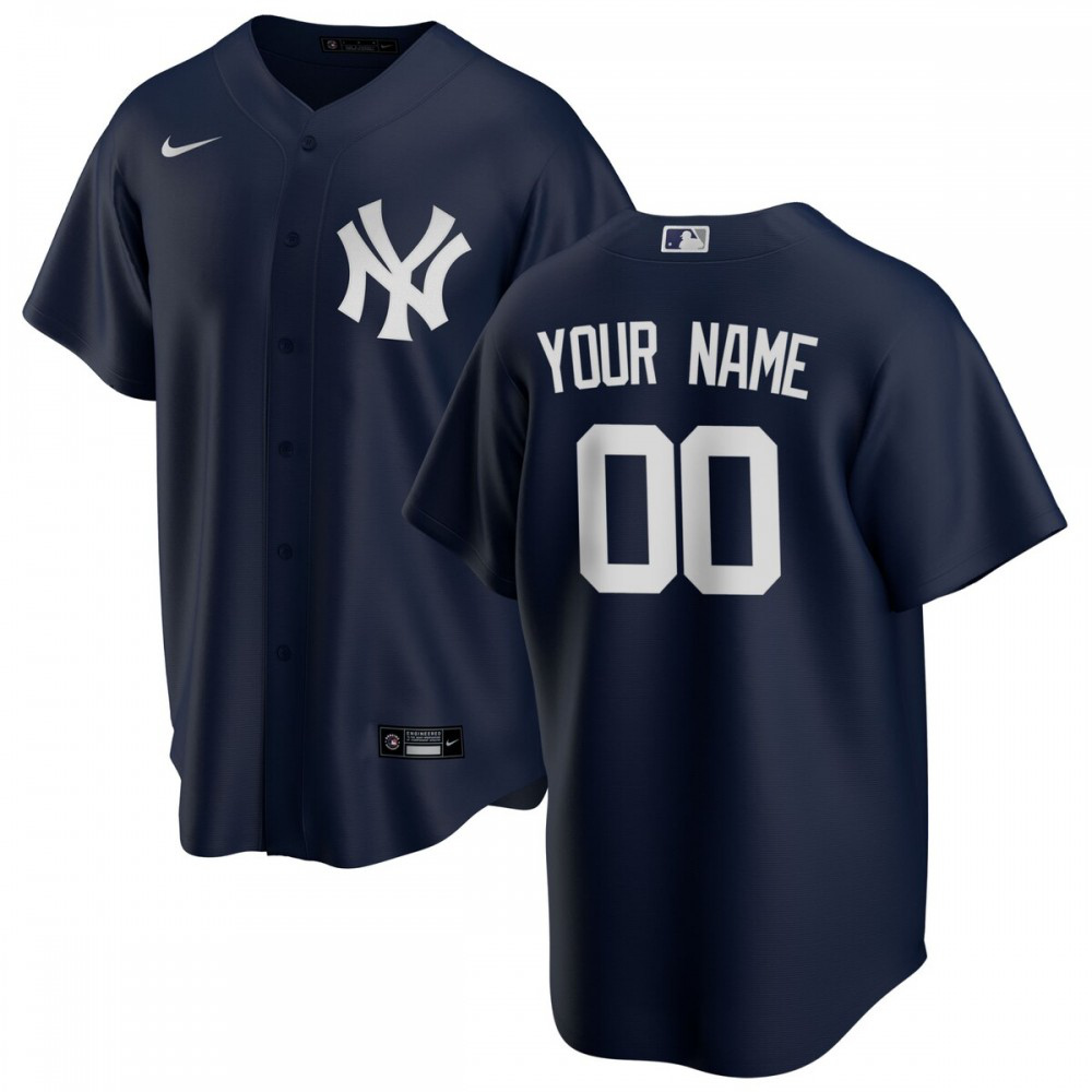 New York Yankees Alternate Replica Custom Jersey - Navy-Pro Kit Vault | Brand New 26/27 Sports Jerseys