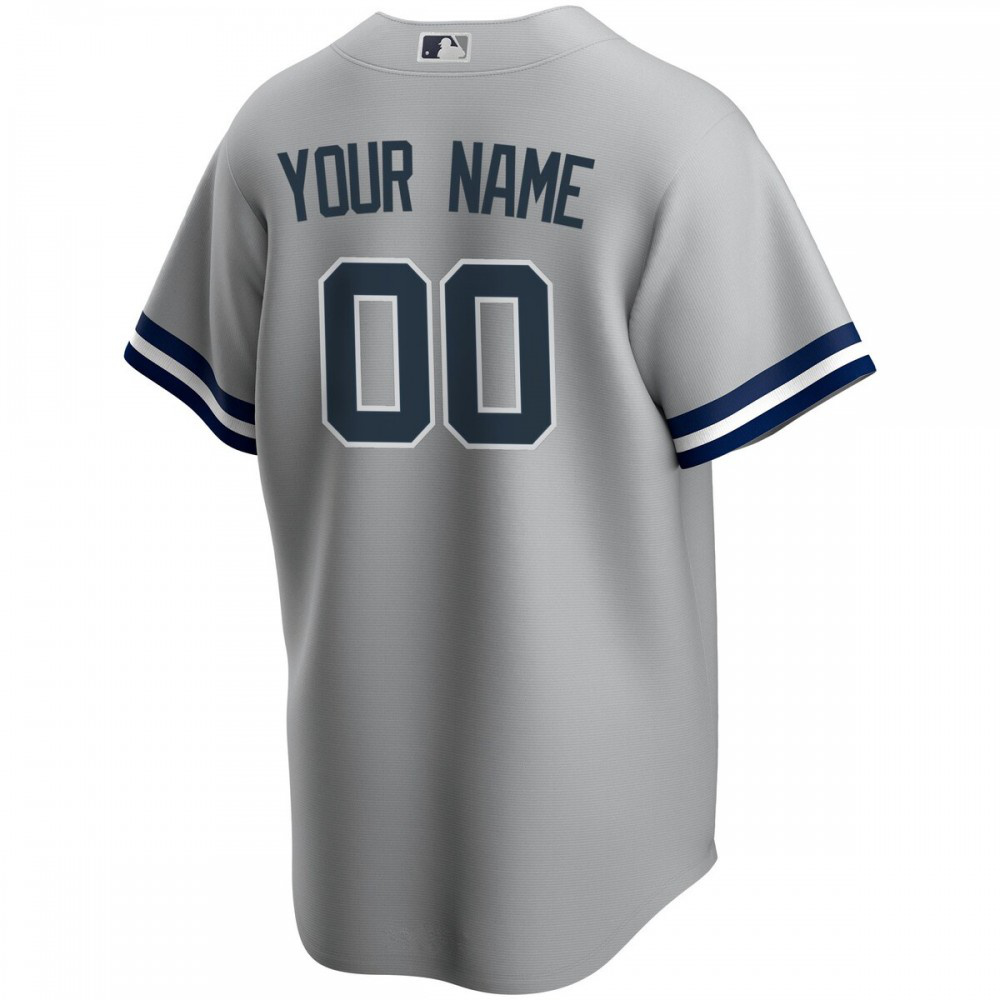 New York Yankees Road Replica Custom Jersey - Gray-Pro Kit Vault | Brand New 26/27 Sports Jerseys