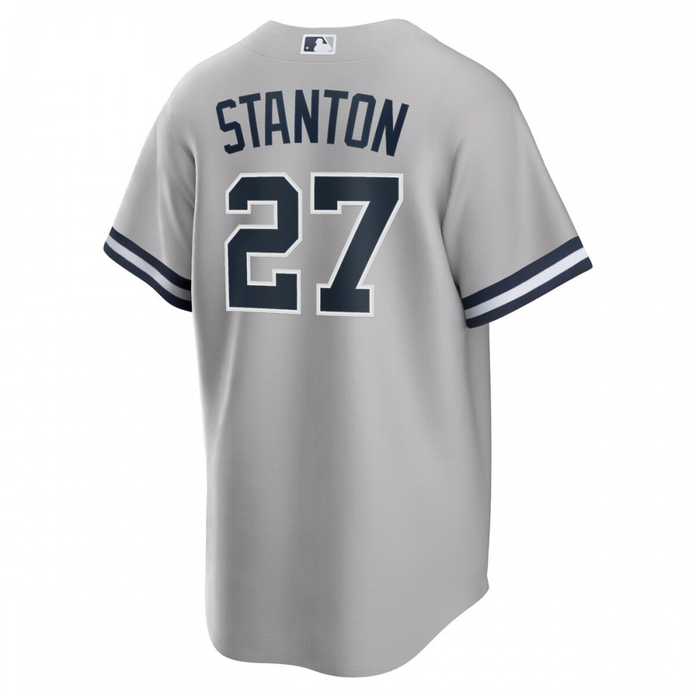 Giancarlo Stanton New York Yankees Road Replica Player Name Jersey - Gray-Pro Kit Vault | Brand New 26/27 Sports Jerseys