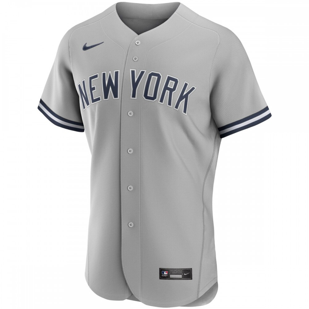 New York Yankees Road Authentic Team Jersey - Gray-Pro Kit Vault | Brand New 26/27 Sports Jerseys