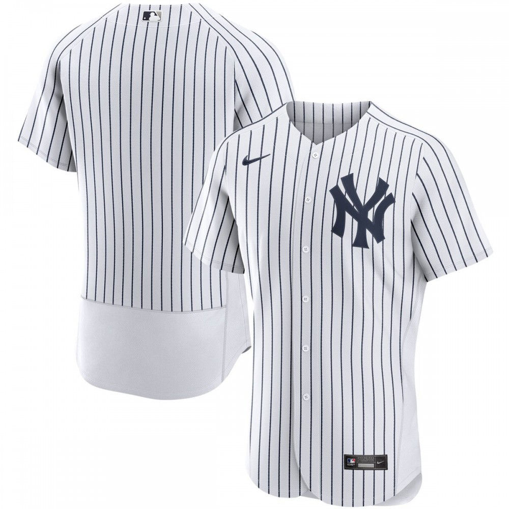 New York Yankees Home Authentic Team Jersey - White-Pro Kit Vault | Brand New 26/27 Sports Jerseys