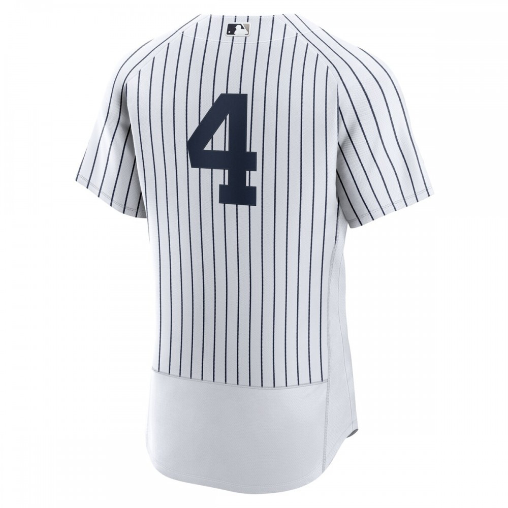 Lou Gehrig New York Yankees Home Authentic Retired Player Jersey - White-Pro Kit Vault | Brand New 26/27 Sports Jerseys