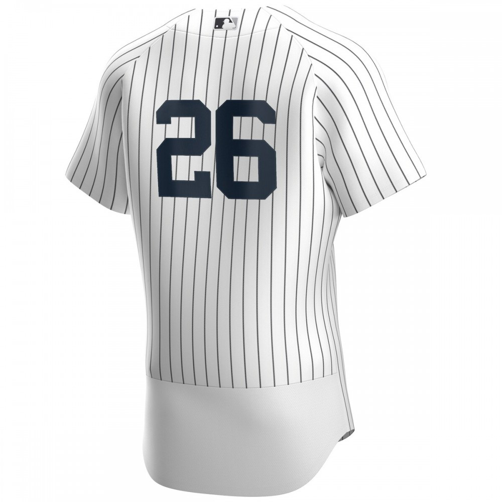 DJ LeMahieu New York Yankees Home Authentic Player Jersey - White/Navy-Pro Kit Vault | Brand New 26/27 Sports Jerseys