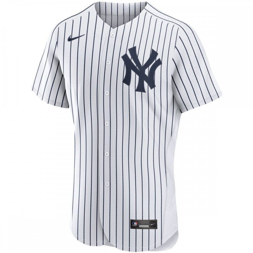 Derek Jeter New York Yankees Home Authentic Player Jersey - White/Navy-Pro Kit Vault | Brand New 26/27 Sports Jerseys