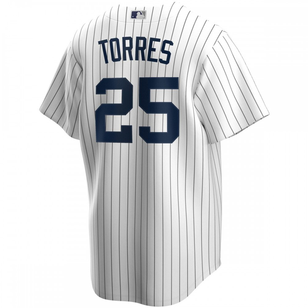 Gleyber Torres New York Yankees Youth Alternate Replica Player Jersey - White-Pro Kit Vault | Brand New 26/27 Sports Jerseys