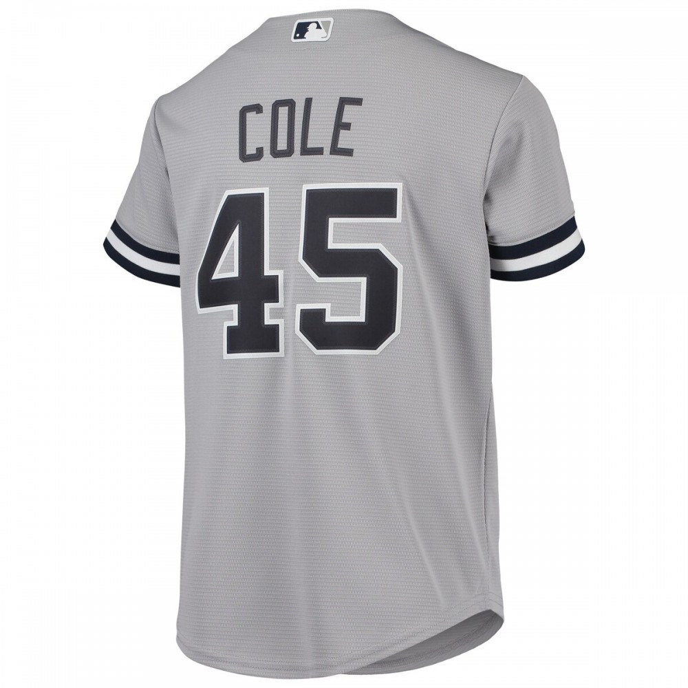 Gerrit Cole New York Yankees Youth Alternate Replica Player Jersey - Gray-Pro Kit Vault | Brand New 26/27 Sports Jerseys