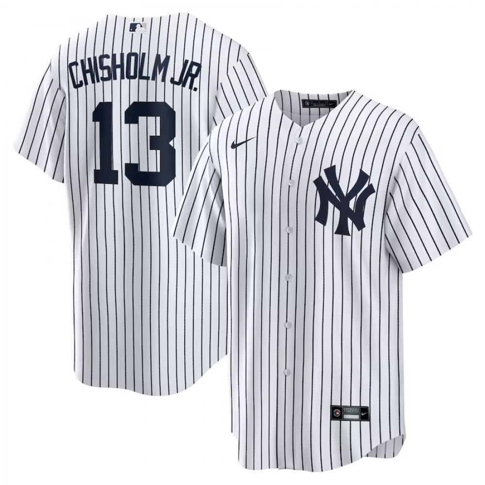 Jazz Chisholm Jr. New York Yankees Home Limited Player Jersey - White-Pro Kit Vault | Brand New 26/27 Sports Jerseys
