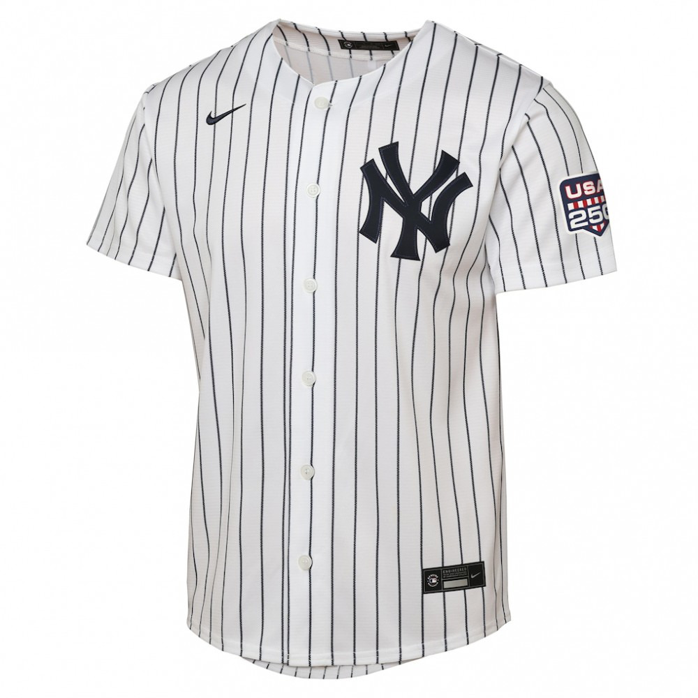 Aaron Judge New York Yankees Youth USA 250 Fourth of July Home Replica Jersey - White-Pro Kit Vault | Brand New 26/27 Sports Jerseys