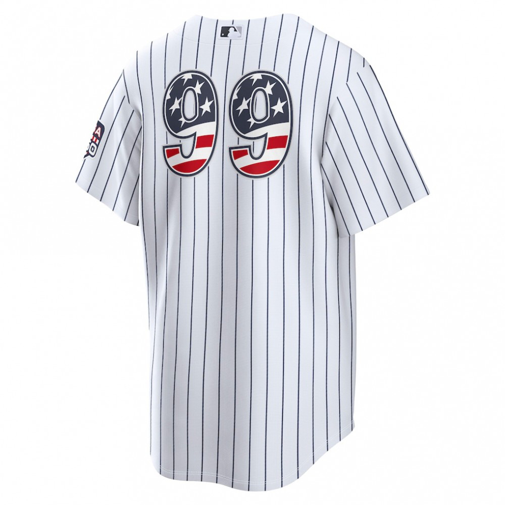 Aaron Judge New York Yankees USA 250 Fourth of July Home Stadium Jersey - White-Pro Kit Vault | Brand New 26/27 Sports Jerseys