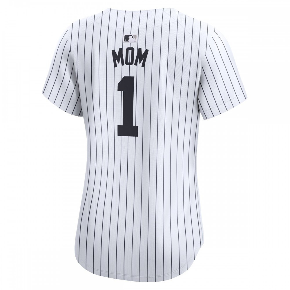 New York Yankees Women's #1 Mom Home Limited Jersey - White-Pro Kit Vault | Brand New 26/27 Sports Jerseys