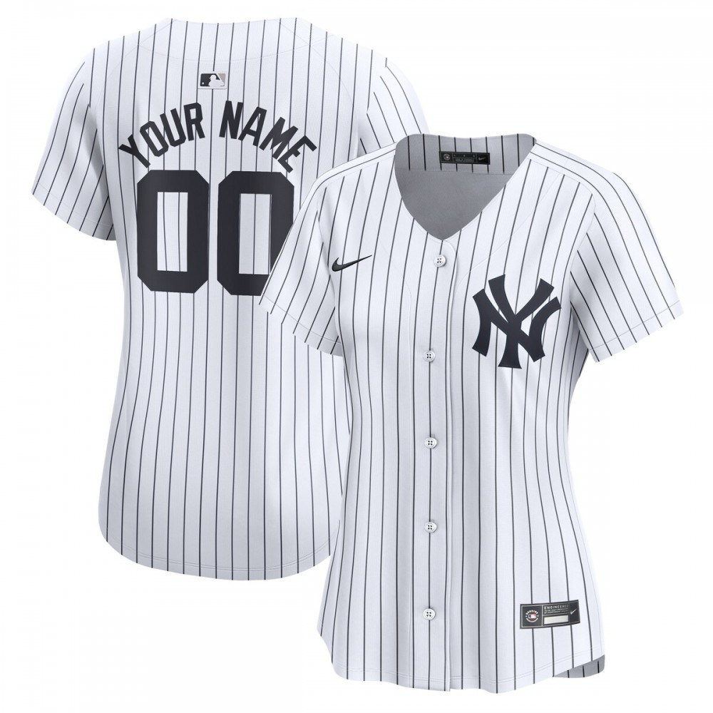 New York Yankees Women's Home Limited Custom Jersey - White-Pro Kit Vault | Brand New 26/27 Sports Jerseys