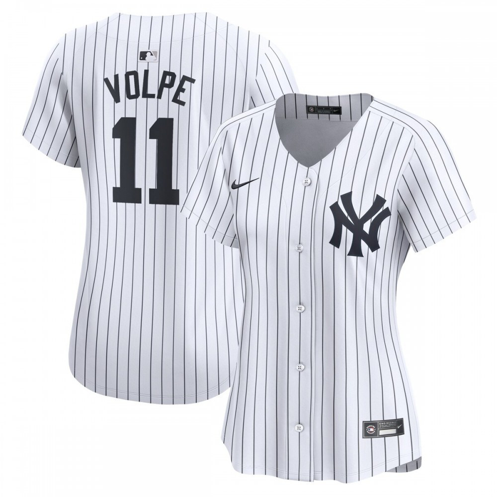 Anthony Volpe New York Yankees Women's Home Limited Player Jersey - White-Pro Kit Vault | Brand New 26/27 Sports Jerseys