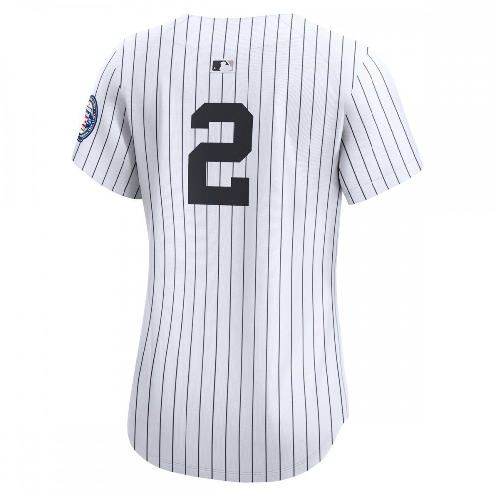 Derek Jeter New York Yankees Women's Home Limited Player Jersey - White-Pro Kit Vault | Brand New 26/27 Sports Jerseys