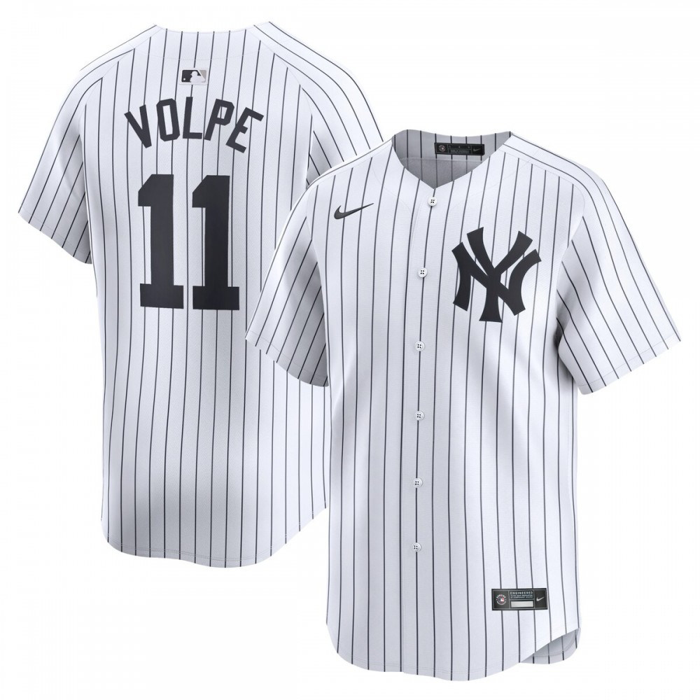 Anthony Volpe New York Yankees Youth Home Limited Player Jersey - White-Pro Kit Vault | Brand New 26/27 Sports Jerseys