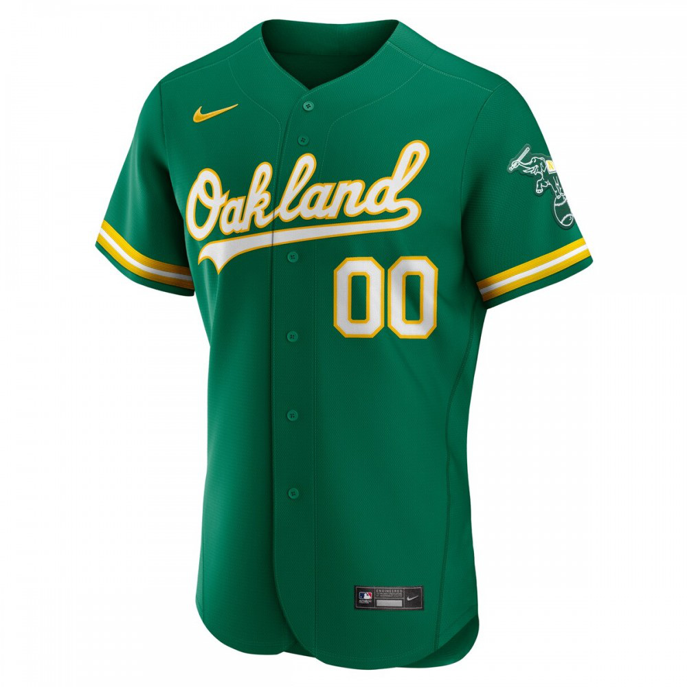 Oakland Athletics Alternate Authentic Custom Jersey - Kelly Green-Pro Kit Vault | Brand New 26/27 Sports Jerseys